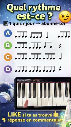 QUIZZ RYTHME 12 🎹 | Là… ça devient sérieux 😈 #quiz #piano