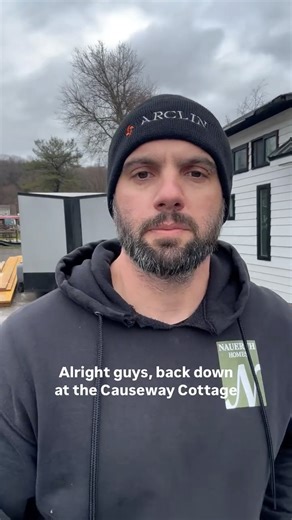 Nauerth Homes | Syracuse Custom Home Builder on Instagram: "Back with a small update on our pole style attached garage at the Causeway Cottage as the snow and weather machine takes a little break. ❄️💧@arclin_firepoint @mono_slab_ez_form @jcsmith_inc @adnauerth #newconstruction #syracuse #customhomes #causewaycottagecny #cny"