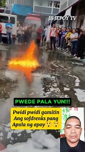 Sofdrenks pwiding pang apula ng apoy😱😱😱 | JB Jepoy TV