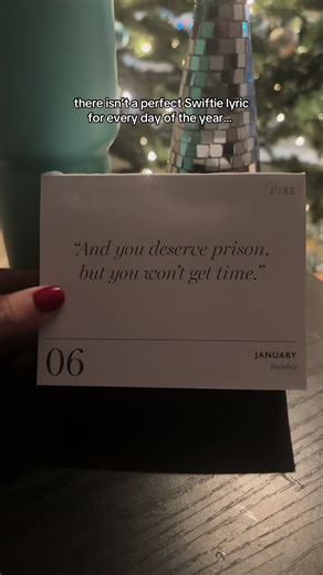 Perfect Swiftie Lyrics Calendar for Every Day of the Year