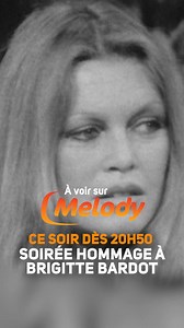 Hommage à Brigitte Bardot ce soir sur Melody TV ‼ Redécouvrez l’actrice et chanteuse dans Parade de fin d’année (1957), puis dans Aujourd’hui Madame (1974) et enfin dans Midi trente (1972). Ces pépites audiovisuelles, seule Melody vous les propose. 📺 Dès 20h50 sur Melody. En bonus, à partir de demain, rendez-lui hommage toute une semaine avec la programmation spéciale 30 millions d’amis, pour célébrer une cause qui lui tenait particulièrement à cœur : les animaux. 🐾 | Melody