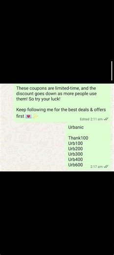 Discount coupon voucher.Recent new coupon 2025. Urbanic coupon code