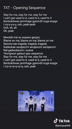 #txt #openingsequence #lyrics #kpop #fyp | opening sequence txt