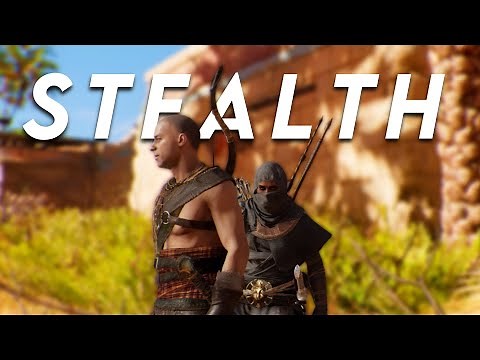 Assassin's Creed Origins Stealth and Modded Parkour | Desert Assassin Slaughters Bandits