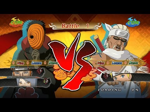 Tobi, Pain, Konan vs Killer Bee, Naruto | Naruto Shippuden Ultimate Ninja Storm 2