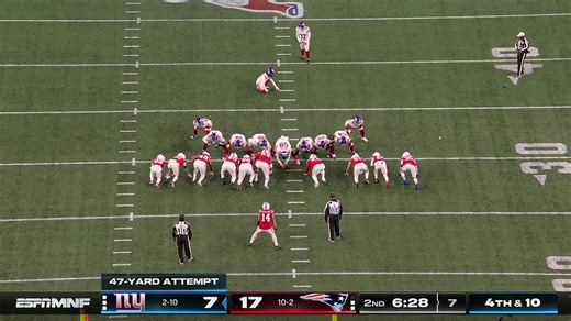 Younghoe Koo chunked the FG attempt resulting in a turnover on downs