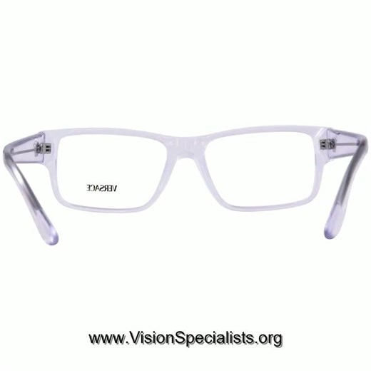 Versace VE3342 Eyeglasses Mens Full Rim Rectangle Shape Crystal148