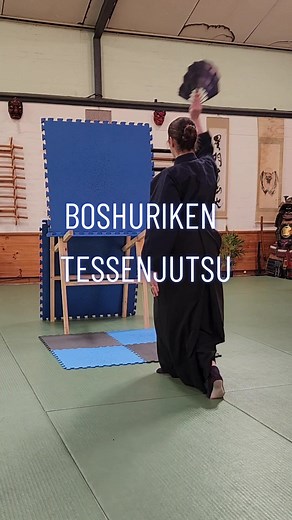 Exploring Various Movements with Boshuriken and Tessen in Ninjutsu Training