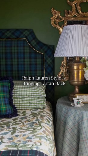 13K views · 1K reactions | Tartan, a print once reserved for country houses and winter lodges, is popping up everywhere right now. Popularized by the Ralph Lauren style this classic pattern has had a fresh makeover and we will be decorating with it this winter. #homesandgardens #tartan #ralphlauren | Homes & Gardens Magazine | Facebook