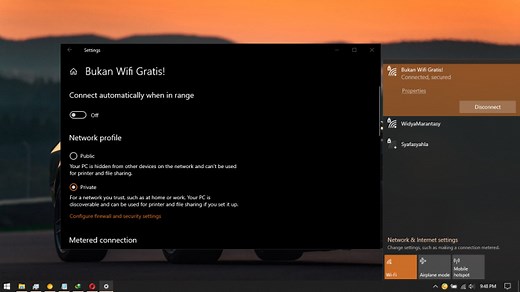 Cara Mengubah Jaringan Publik ke Private atau Sebaliknya di Windows 10