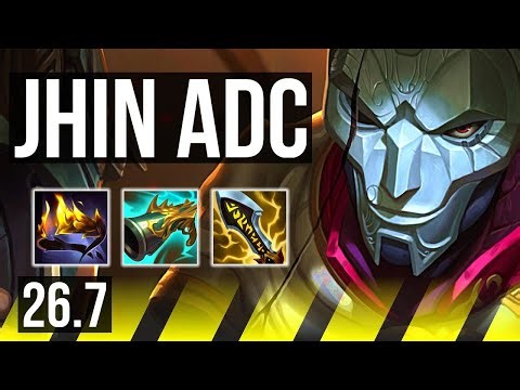JHIN & Xerath vs MISS FORTUNE & Pantheon (ADC) | Good KDA: 13/1/10 | KR Master | 26.7