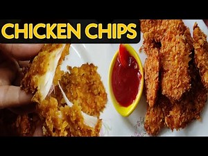 Crispy Chicken chips recipe | Crispy snack recipe |