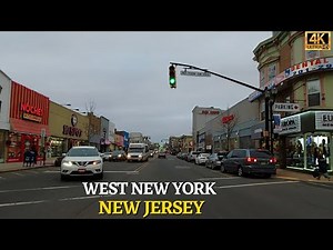 Driving Bergenline Ave West New York, New Jersey 4K