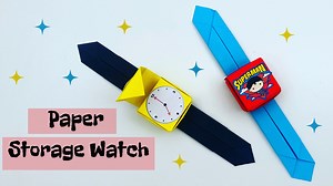 How To Make Paper Super Hero Watch / How To make Paper Origami Watch At Home / Paper Craft / Watch #craft #papercraft #diy #origami #superhero #superman #batman | Crafty Cart | Facebook
