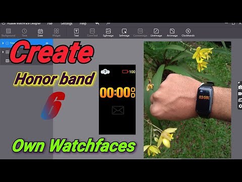 Create your own huawei/honor watch face
