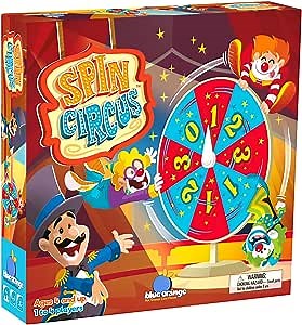 Spin Circus Fun Spin and Move Dice Kids Board Game – Kids and Family Friendly Educational Game by Blue Orange Games - 2 to 5 Players for Ages 4+