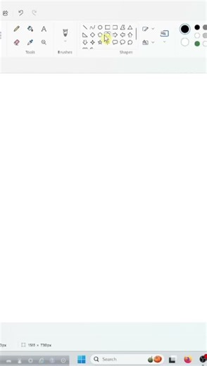 Tree Drawing on Computer #shorts #mspaint #art #easy