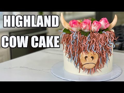 Highland Cow Cake Tutorial