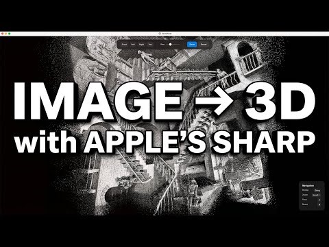 Apple's SHARP: Turn ANY Image into 3D in Seconds (Running Locally!)