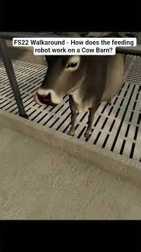 ObviousResponse - FS22 Gameplay - How does the feeding robot work in a Cow barn?