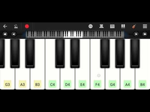 Chithi Na Koi Sandesh | Piano Tutorial | Violen Cover | Mobile Piano Version | Walk Band App |