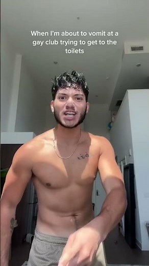 When you try to vomit at a gay club