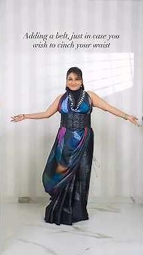Gen Z Saree Drape That Actually Flatters Your Body #SareeStyle #DrapeGoals