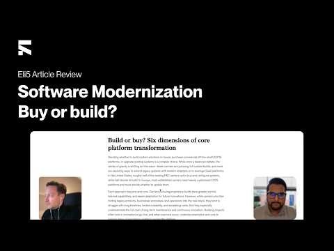 Software Modernization: Buy vs Build, Legacy Wrappers, and the Rise of AI-Driven Shadow IT