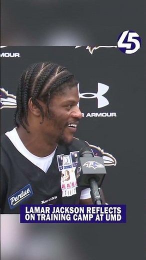QB Lamar Jackson says he felt like he was in college again after practicing at UMD Stadium