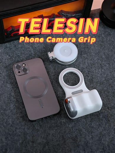 Professional, elegant, and functional — the accessory your iPhone has been waiting for.Ergonomic and ultra-lightweight design, remote control, zoom, and magnetic add-ons.Perfect for more stable and professional photos and videos.#accesoriosiphone #photography #gadgetsforcreators #magsafe #tiktokshopsquadup #TikTokShopHolidayHaul #TELESIN #cameragrip #contentcreator #viral #tiktokfinds