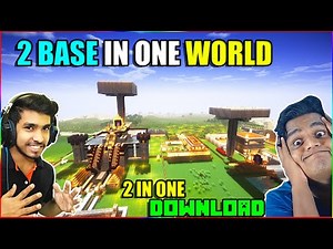 Techno gamerz minecraft and Beastboyshub minecraft base in single world | minecraft hindi gameplay
