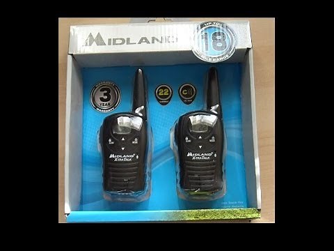 Midland Xtra Talk LXT118 GMRS/FRS Portable 2-Way Radio - Part 1 Unboxing