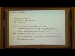 STS | Dr. Patrick Rubin-Delanchy | Progress on the connection between spectral embedding and network