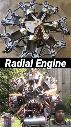 Radial engine aircraft working process ? 🤔
