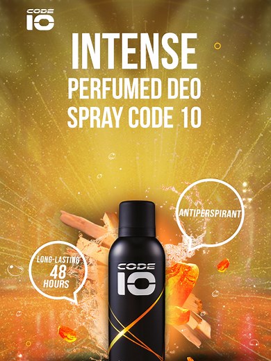 Indulge in the irresistible allure of freshness with CODE 10's Spray Deodorant! Each spritz is a burst of invigorating fragrance, enveloping you in a cloud of confidence that lasts all day long. Let the captivating scent of CODE 10 become your signature – because every moment is an opportunity to leave a lasting impression. #Code10 #fyp #deodorant #intense #perfumedeospray #mencare #mensgrooming #antibaubadan #StyleOfSuccess