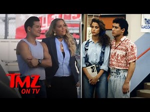 Mario Lopez and Elizabeth Berkley in Character For 'Saved By The Bell' Reboot | TMZ TV