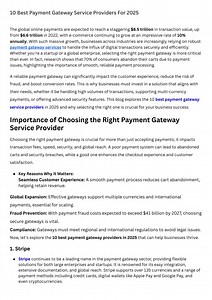 10 Best Payment Gateway Service Providers For 2025 - SlideServe