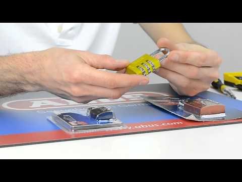 Review of the ABUS 145 aluminium coloured combination padlocks