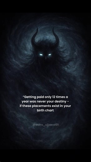 Astro_Ujjawal on Instagram: "READ CAPTION 👹 DM FOR PAID CONSULTATION 📿🌟 “Getting paid only 12 times a year was never your destiny if Rahu sits powerfully in these houses of your birth chart.” But understand this clearly 👇 ⚠️ These placements do NOT mean you can avoid a job completely. If Rahu is working only through a regular 9–5 job, its real power stays limited. Rahu gives results when you create multiple channels of income, not just one salary. Now let’s break it down 👇 ♟️ Rahu in 2nd Ho