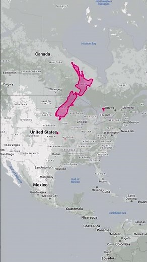 The True Size of New Zealand 🇳🇿 #geography #map #world