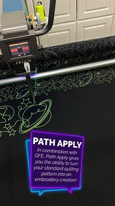 Path Apply is out of this world😍 Turning any standard pattern into an embroidery creation😊 | Linda's Electric Quilters