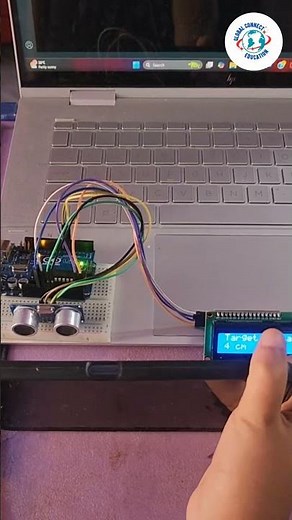#Shorts - How to use an ultrasonic sensor for distance measurement - Arduino projects? #Arduino