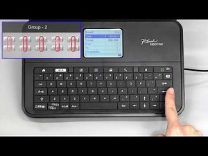 Product - P-touch - PT-E850TKW - Create serialized Group tubes labels