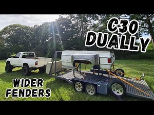 Making Wider Steel Fenders For A C30 Dually