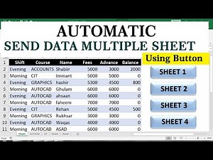 automatically transfer data from one sheet to another in excel