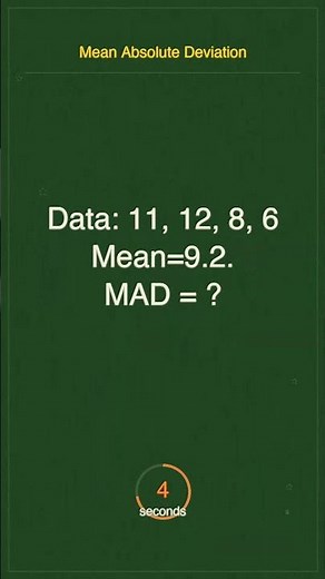 Math skill unlocked? Mean Absolute Deviation challenge incoming 🚀