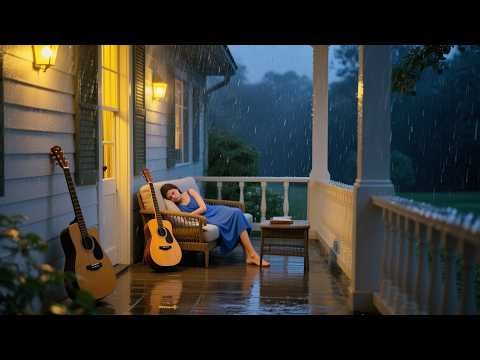 Night Routine Rain Sleep Stream with Soft Piano for Night Sleep