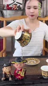 一盖碗，三茶杯，慢下来，泡一杯属于自己的功夫茶#非遗传承 #传统文化#召唤茶友 #今天你喝茶了吗 #功夫茶