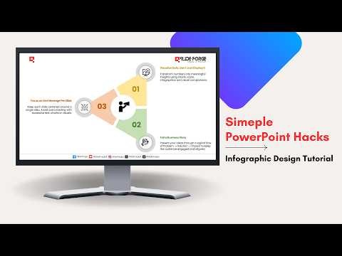 Creative Triangle Infographic Design in PowerPoint | Modern 3-Point Business Presentation Tutorial