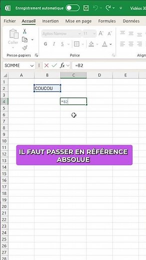 The Absolute Reference in Excel